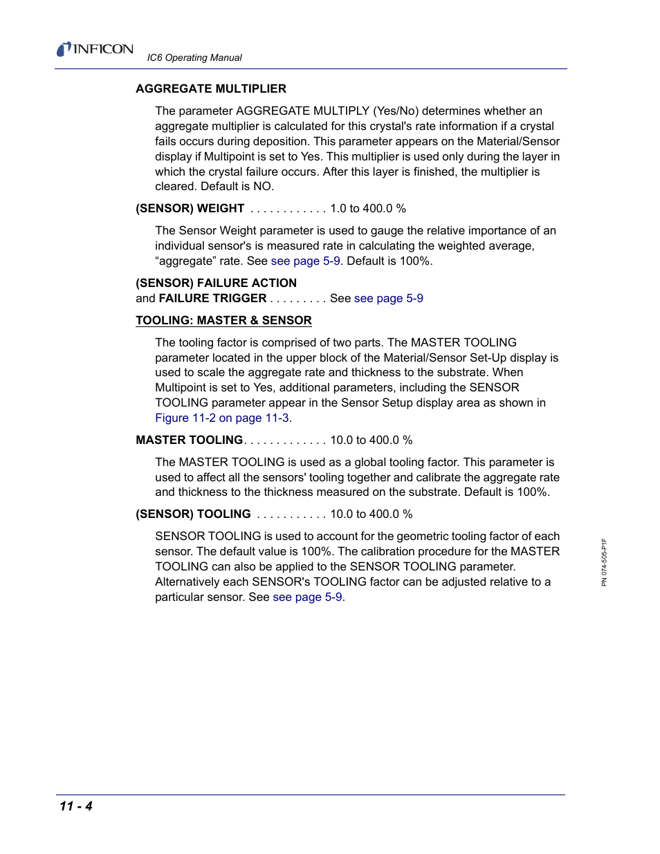 INFICON IC6 Thin Film Deposition Controller User Manual | Page 236 / 332