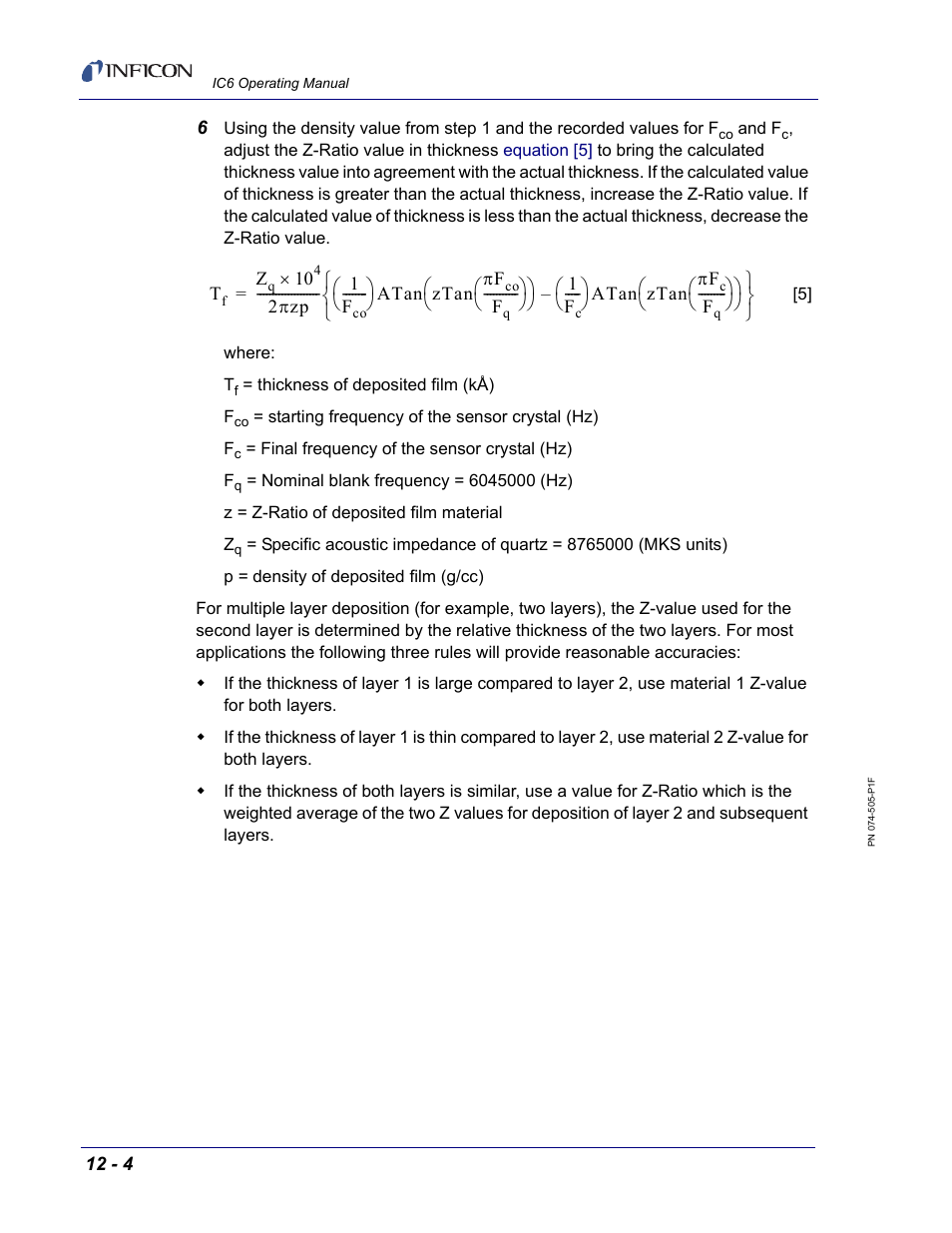 INFICON IC6 Thin Film Deposition Controller User Manual | Page 246 / 332