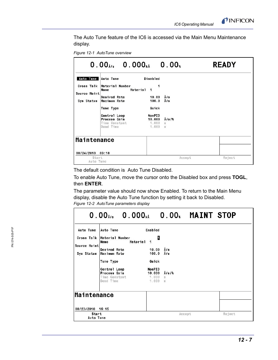 INFICON IC6 Thin Film Deposition Controller User Manual | Page 249 / 332