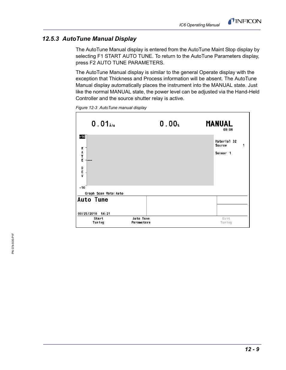 3 autotune manual display | INFICON IC6 Thin Film Deposition Controller User Manual | Page 251 / 332