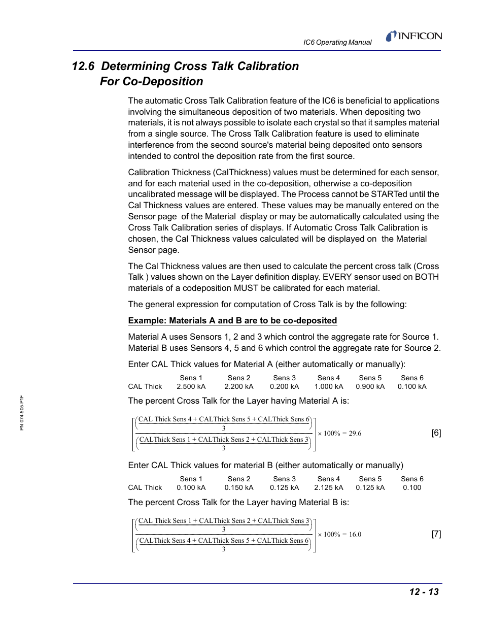 INFICON IC6 Thin Film Deposition Controller User Manual | Page 255 / 332
