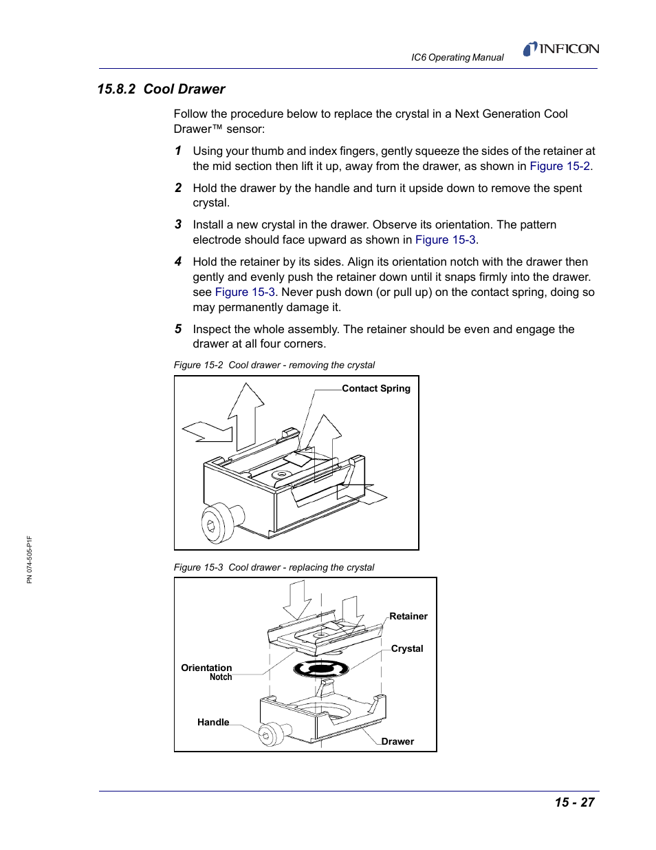 2 cool drawer | INFICON IC6 Thin Film Deposition Controller User Manual | Page 297 / 332