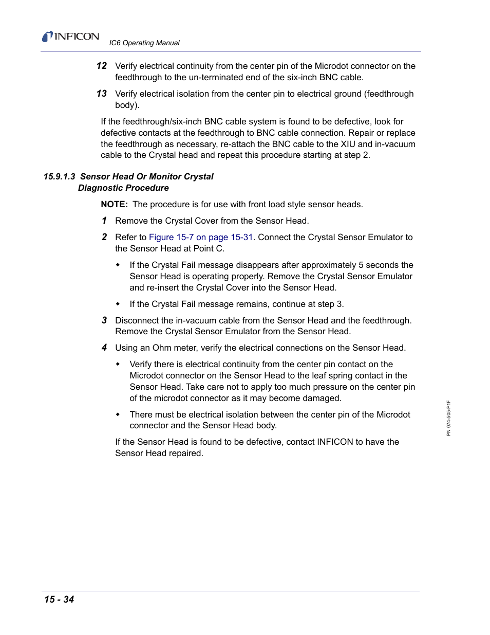 Section 15.9.1.3 on | INFICON IC6 Thin Film Deposition Controller User Manual | Page 304 / 332