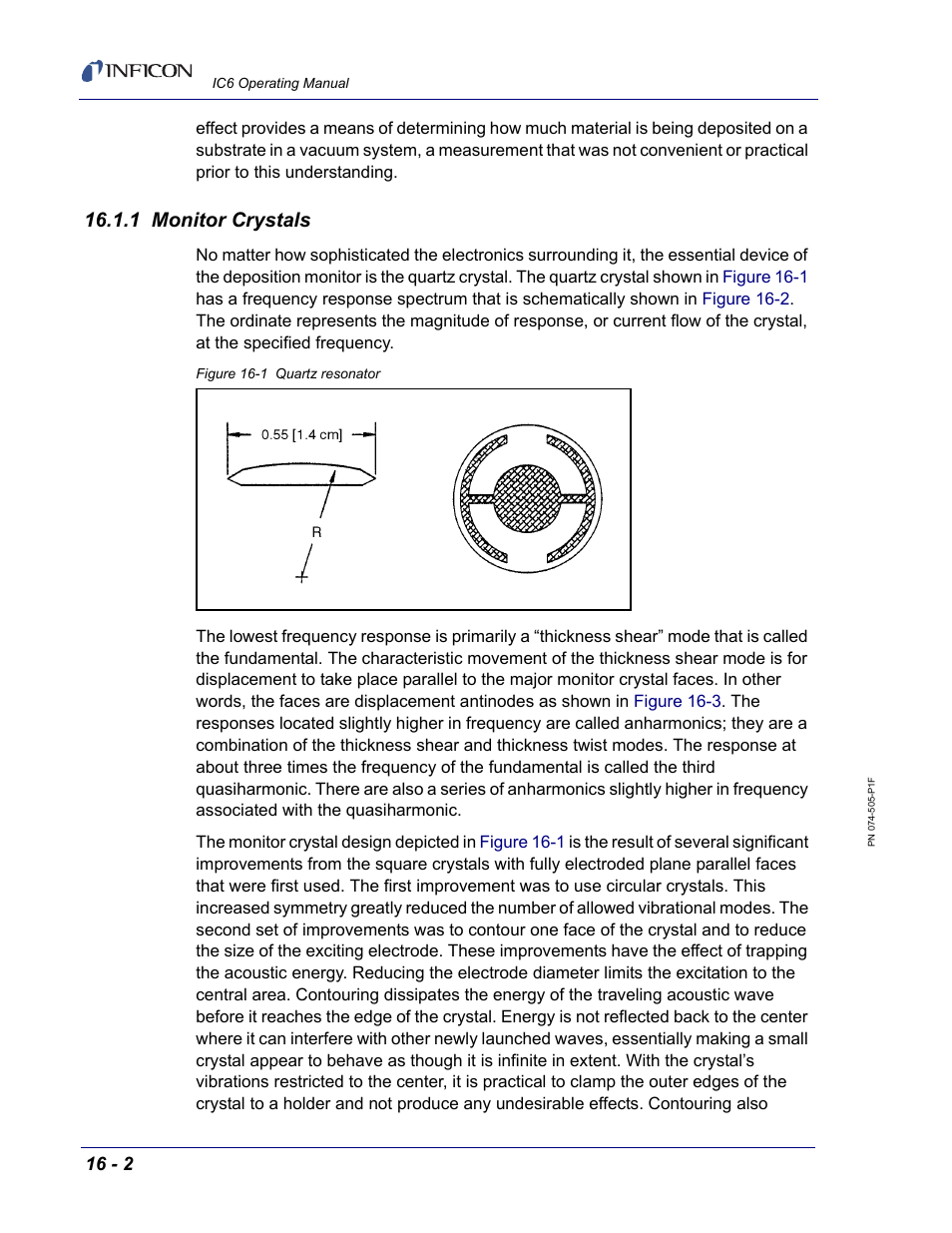 1 monitor crystals | INFICON IC6 Thin Film Deposition Controller User Manual | Page 310 / 332
