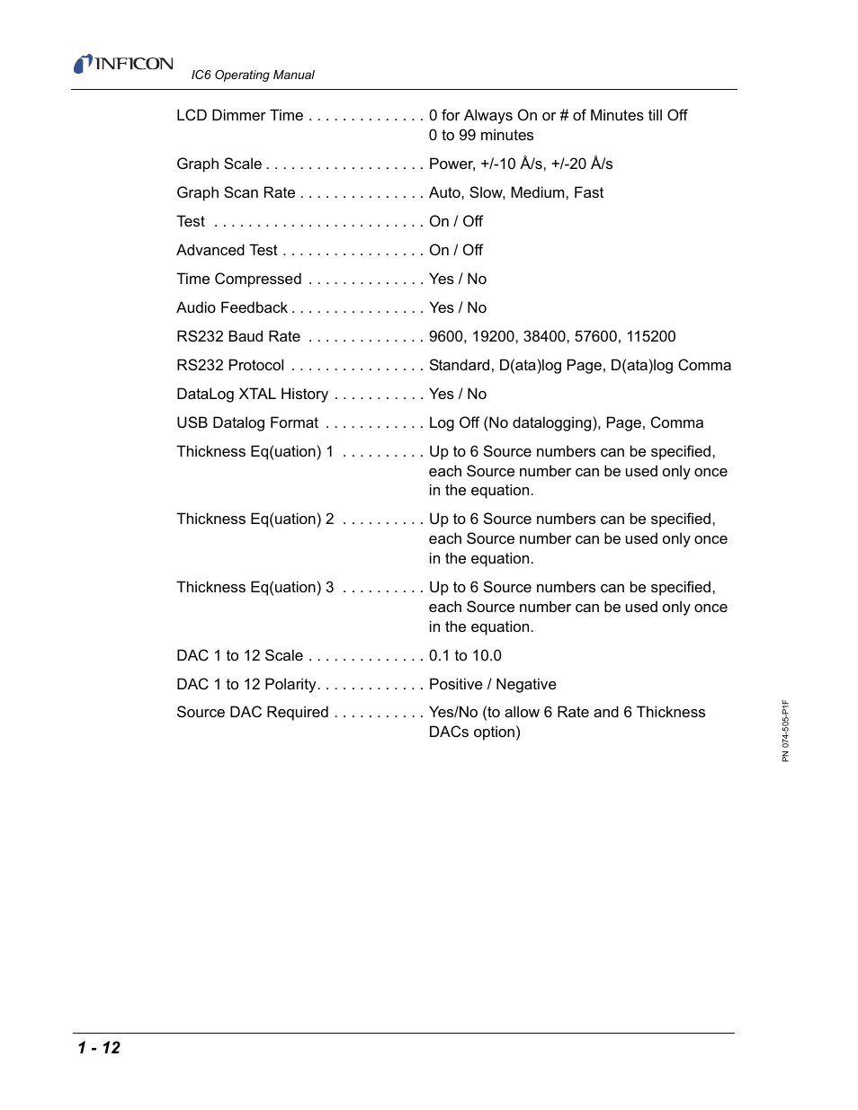 INFICON IC6 Thin Film Deposition Controller User Manual | Page 32 / 332