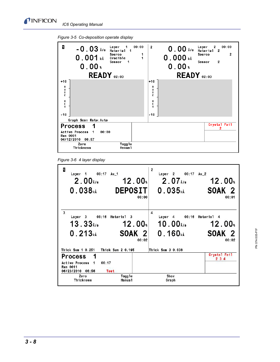 Figure 3-5, Figure 3-6 | INFICON IC6 Thin Film Deposition Controller User Manual | Page 62 / 332