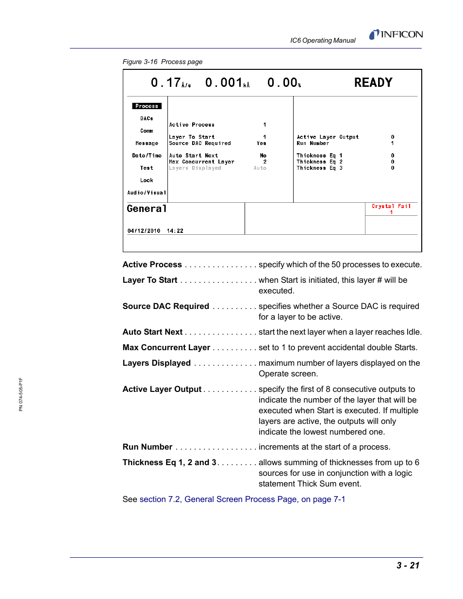 INFICON IC6 Thin Film Deposition Controller User Manual | Page 75 / 332
