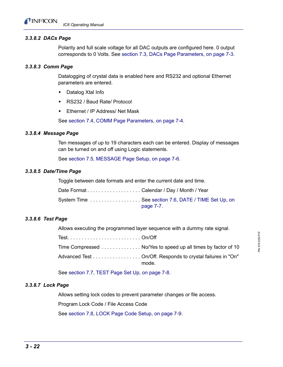 INFICON IC6 Thin Film Deposition Controller User Manual | Page 76 / 332