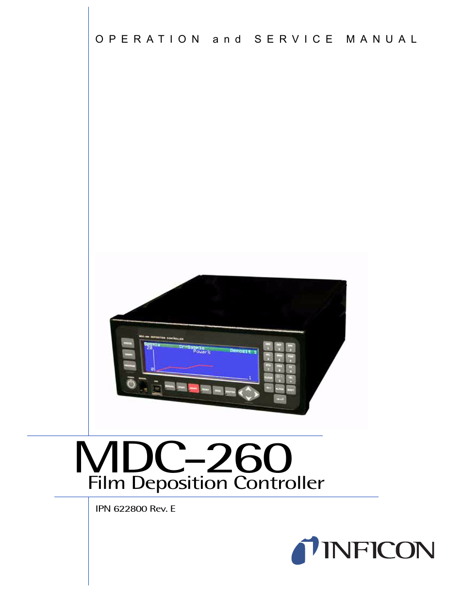 INFICON MDC-260 Thin Film Deposition Controller User Manual | 208 pages