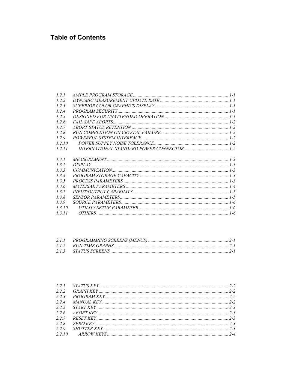 INFICON MDC-260 Thin Film Deposition Controller User Manual | Page 11 / 208