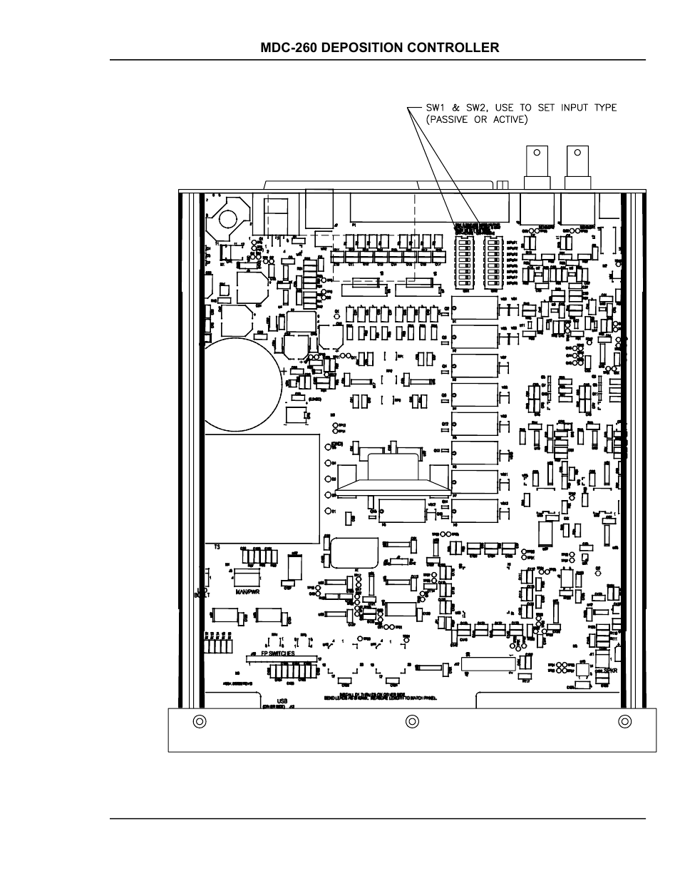 Figure 8-9 mdc-260 top view (cover removed) -11, Figure 8-9 to rem | INFICON MDC-260 Thin Film Deposition Controller User Manual | Page 111 / 208