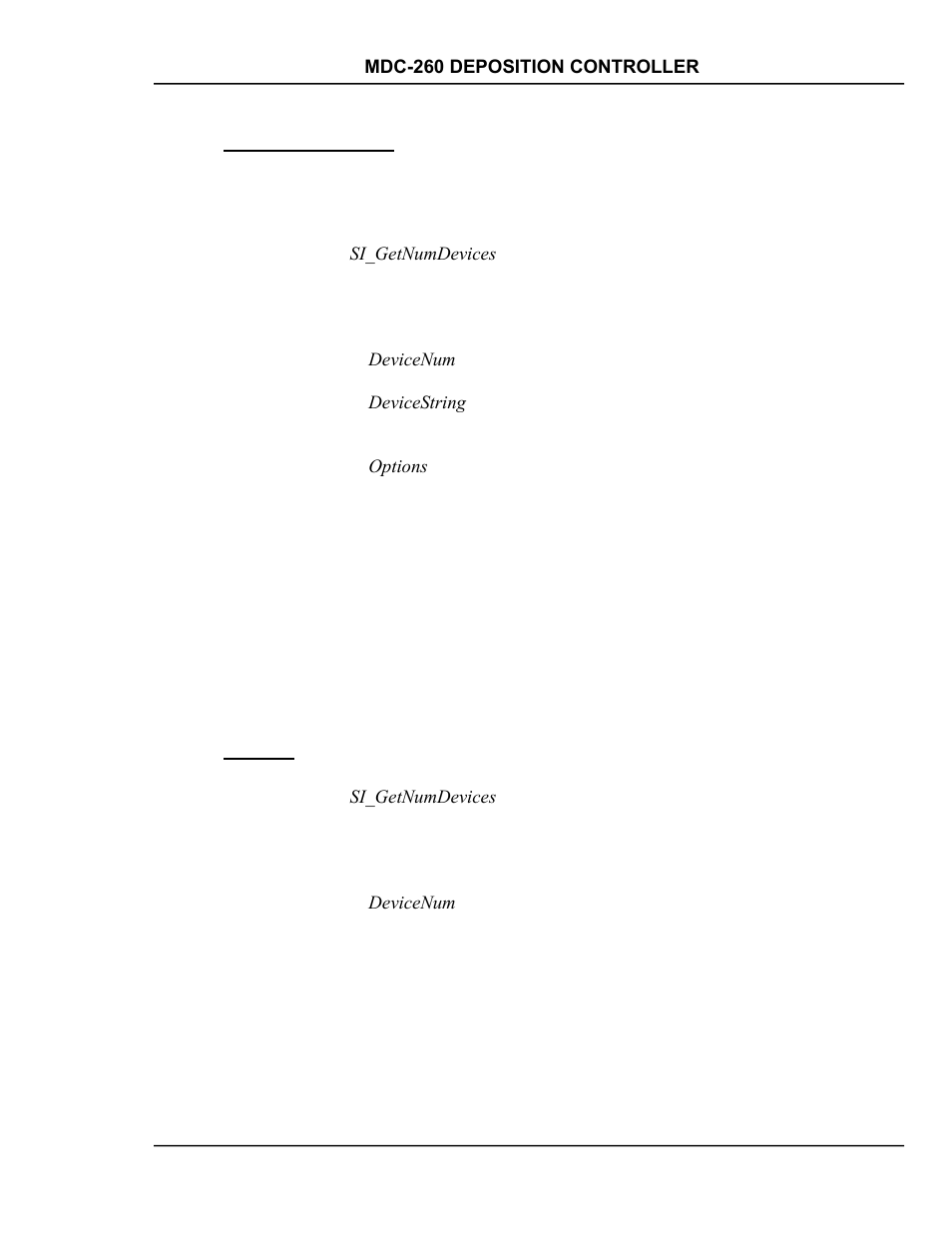 Si_getproductstring, Si_open, Si_getproductstring -3 | Si_open -3 | INFICON MDC-260 Thin Film Deposition Controller User Manual | Page 141 / 208