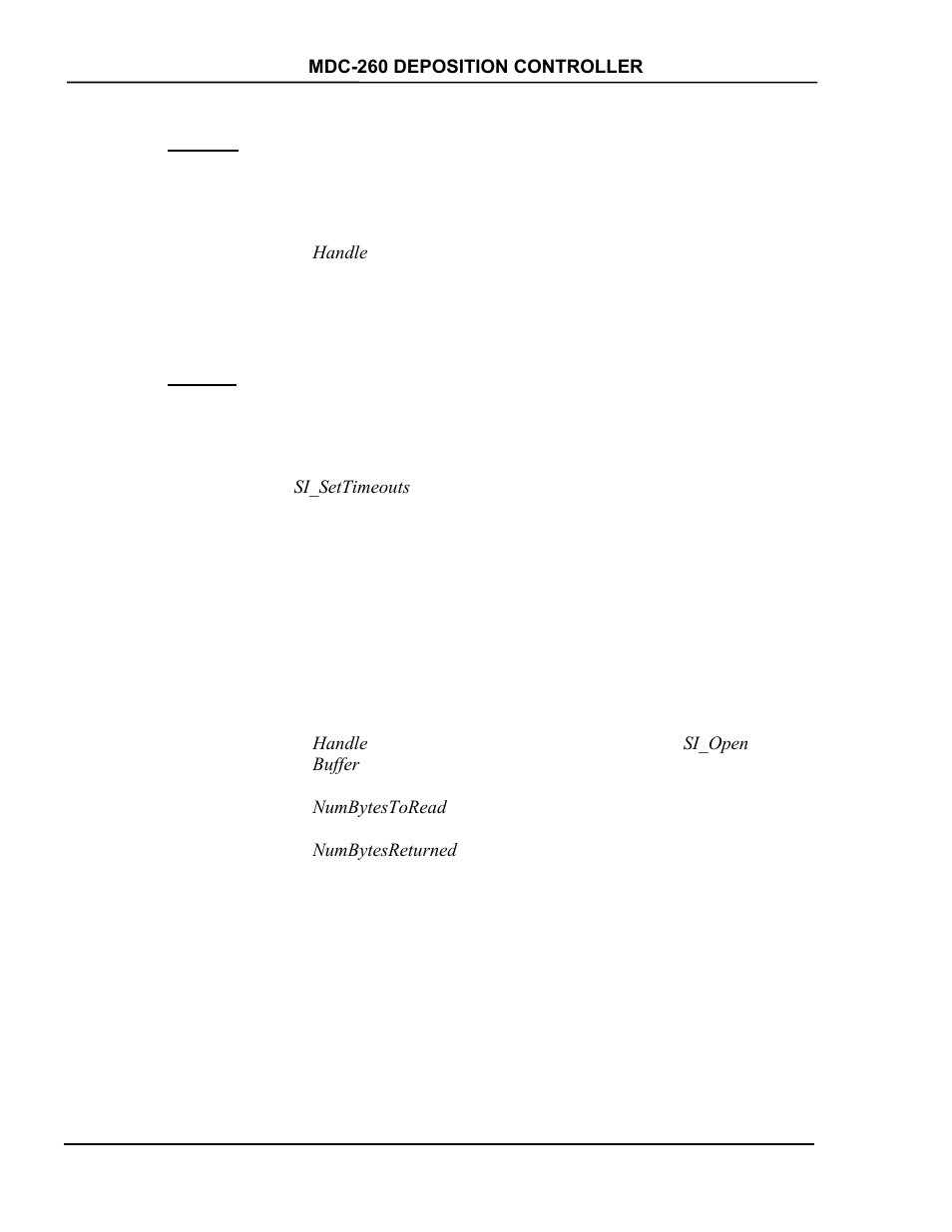 Si_close, Si_read, Si_close -4 | Si_read -4 | INFICON MDC-260 Thin Film Deposition Controller User Manual | Page 142 / 208