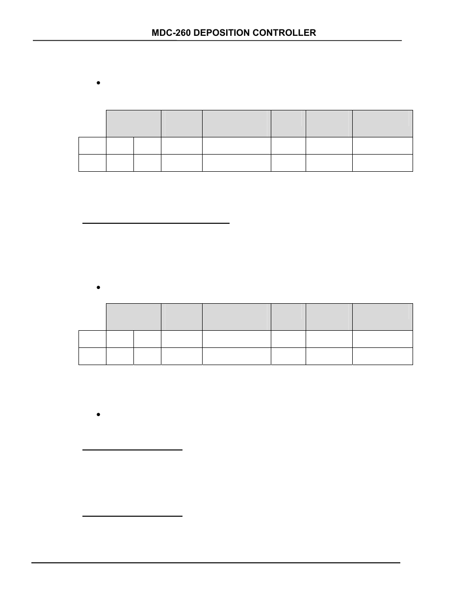 Code #03: receive utility parameters, Code #04: not supported, Code #05: not supported | Code #03: receive utility parameters -14, Code #04: not supported -14, Code #05: not supported -14 | INFICON MDC-260 Thin Film Deposition Controller User Manual | Page 152 / 208