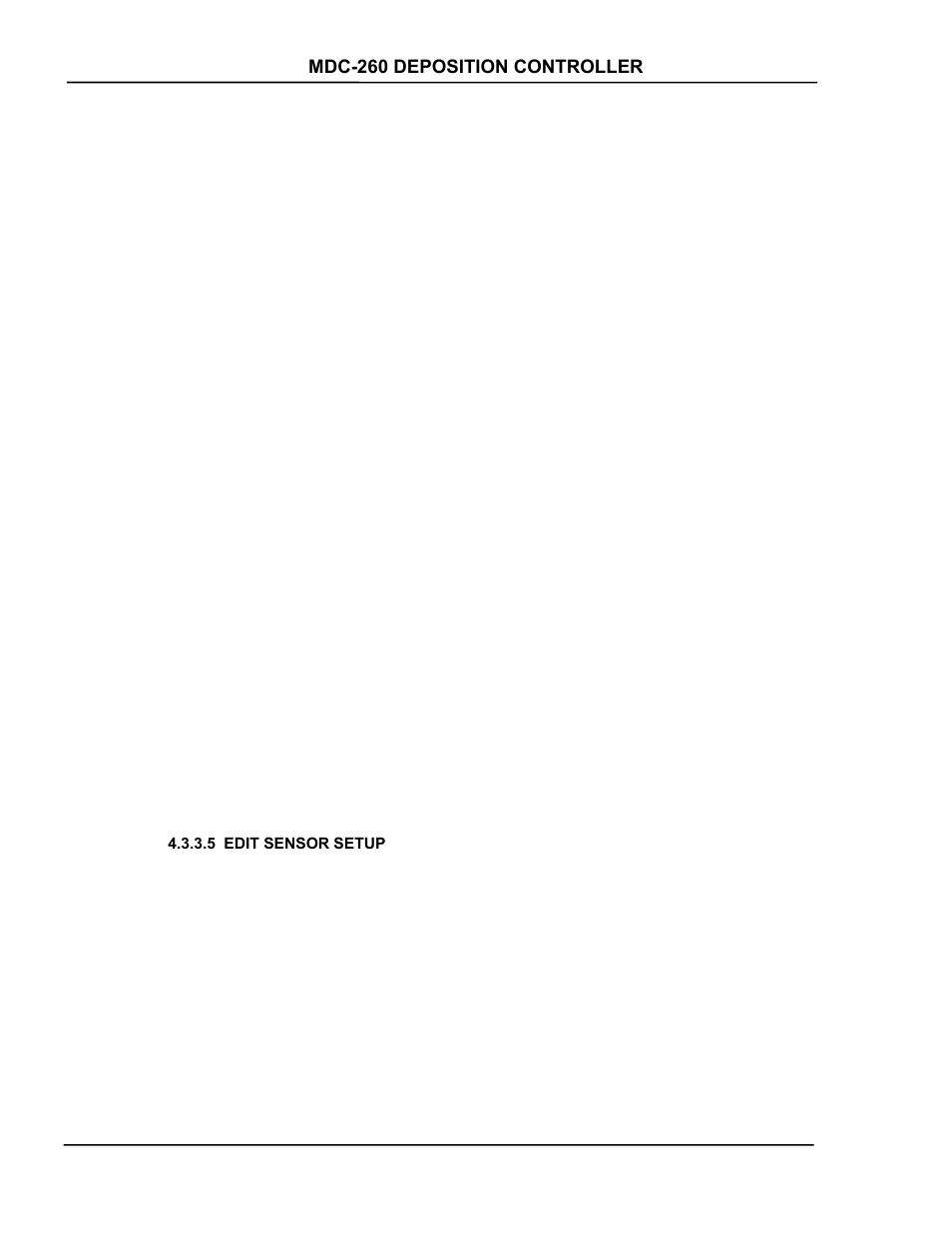 Edit sensor setup, Edit sensor setup -34 | INFICON MDC-260 Thin Film Deposition Controller User Manual | Page 70 / 208