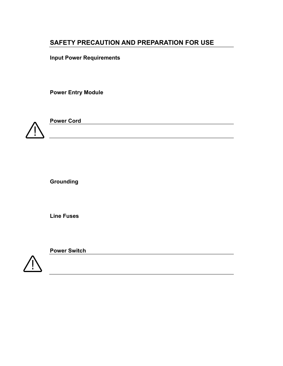 Safety precaution and preparation for use | INFICON MDC-260 Thin Film Deposition Controller User Manual | Page 9 / 208