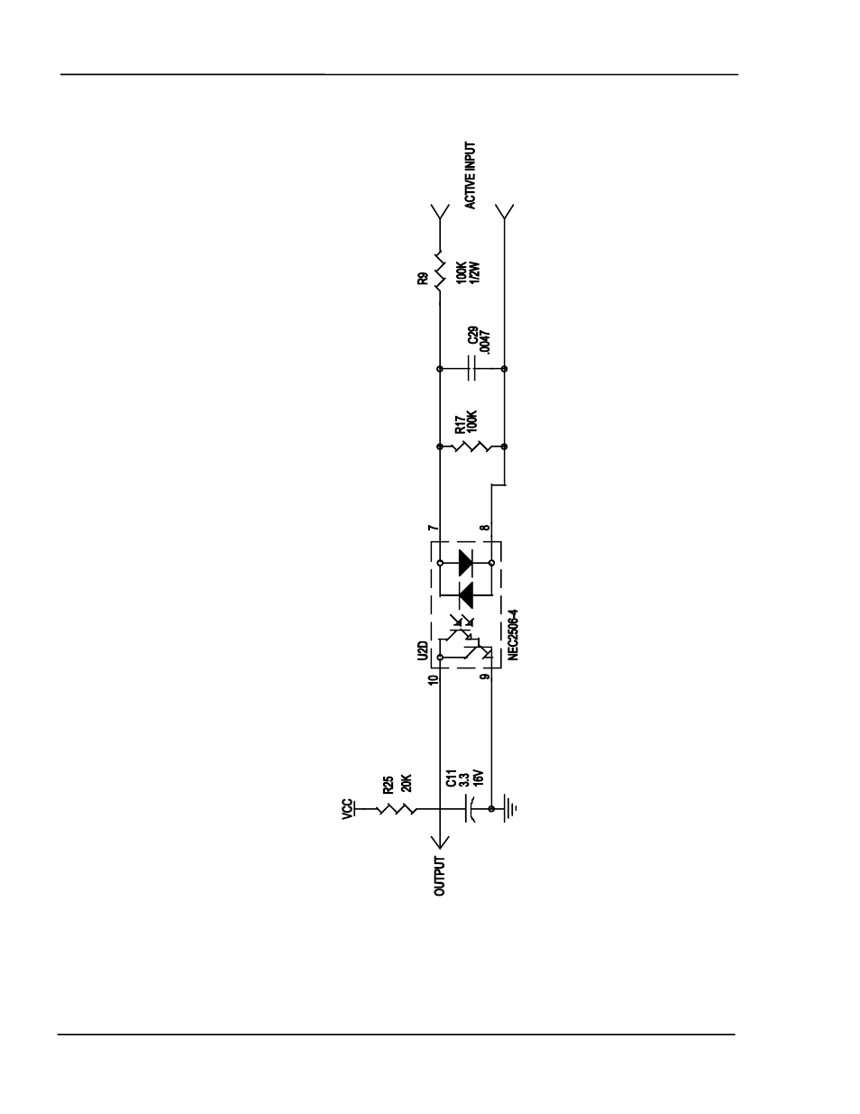 Figure 7-2 active input buffer circuit -4 | INFICON MDC-360C Thin Film Deposition Controller User Manual | Page 106 / 196