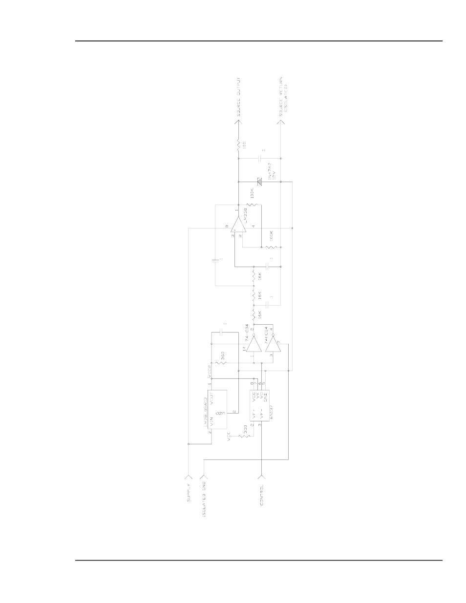 Figure 7-5 source output driver circuit -7 | INFICON MDC-360C Thin Film Deposition Controller User Manual | Page 109 / 196