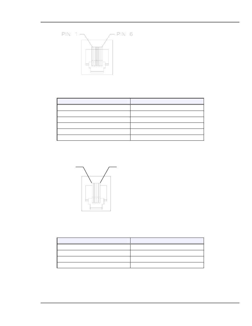 Figure 8-8 rj11 front panel rs-232 connector -11, Figure 8-9 front panel manual power connector -11, Figure 8-8 and table 8-5 | INFICON MDC-360C Thin Film Deposition Controller User Manual | Page 121 / 196