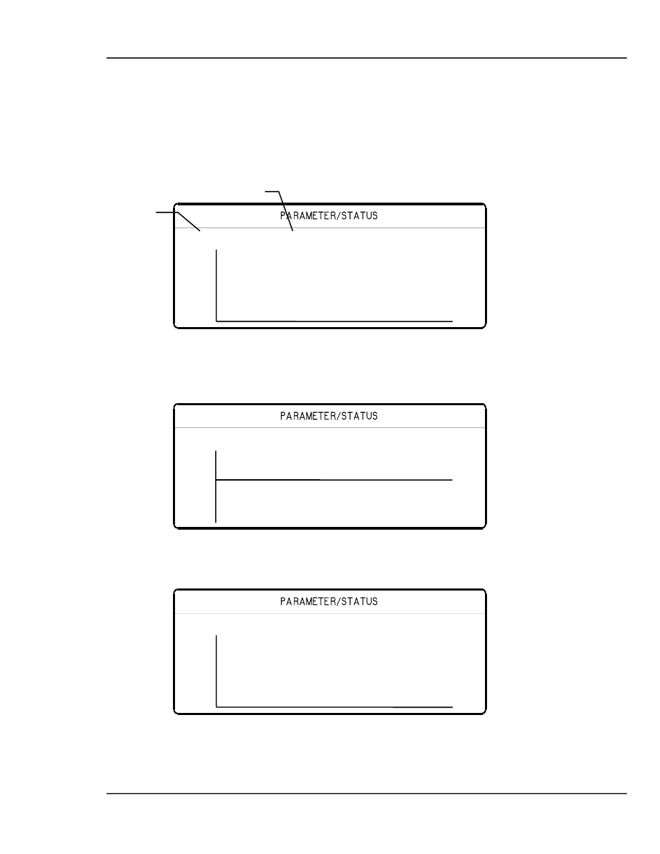 Graph displays, Displays -3, Figure 5-3 rate vs. time graph -3 | Figure 5-4 rate deviation vs. time graph -3, Figure 5-5 thickness vs. time graph -3 | INFICON MDC-360C Thin Film Deposition Controller User Manual | Page 87 / 196