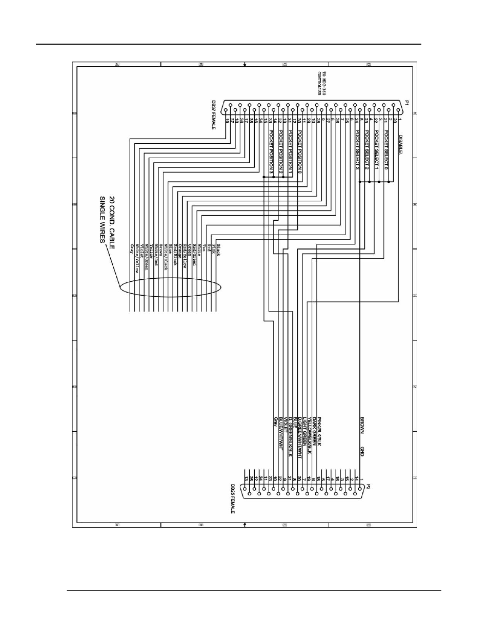 Igure, Dsub-25, Emale to | Dsub-37, Emale, Able, Iagram | INFICON MPI-16 Crucible Indexer User Manual | Page 41 / 49