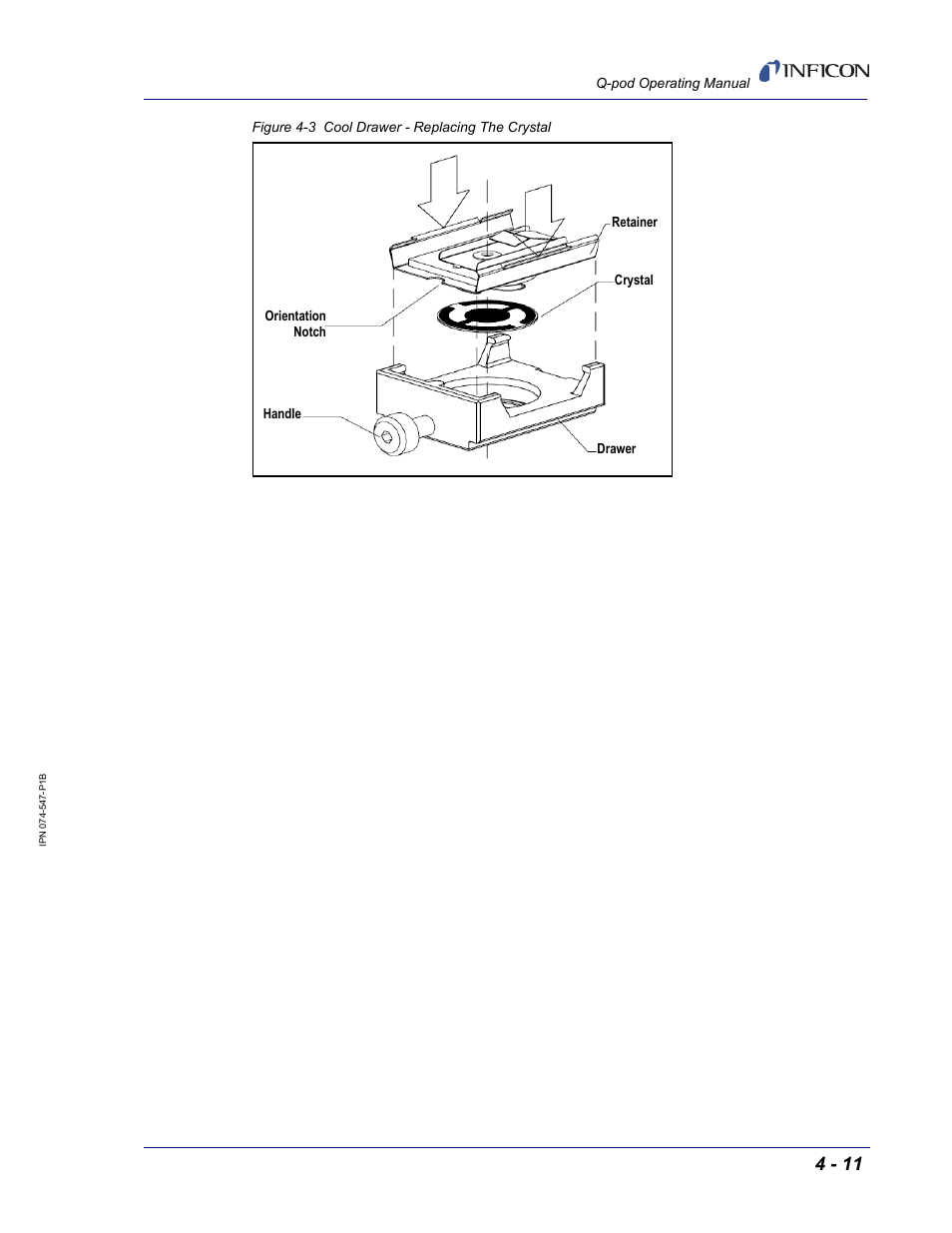 Figure 4-3, Never | INFICON Q-pod Thin Film Deposition Monitor User Manual | Page 39 / 72
