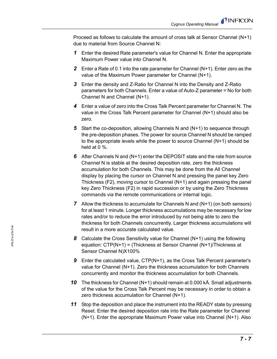 INFICON Cygnus Thin Film Deposition Controller User Manual | Page 165 / 228