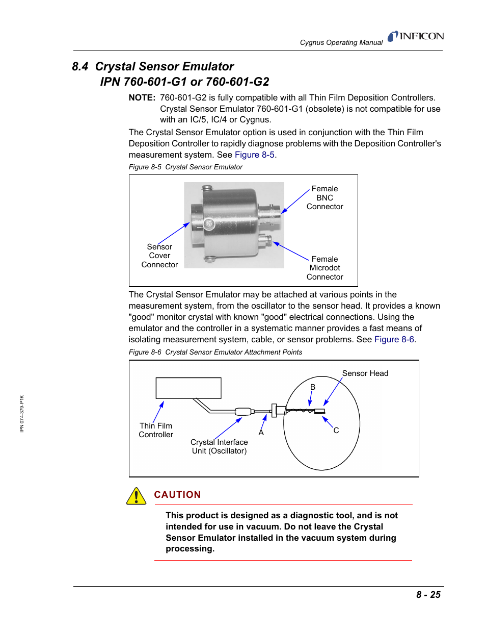 INFICON Cygnus Thin Film Deposition Controller User Manual | Page 191 / 228