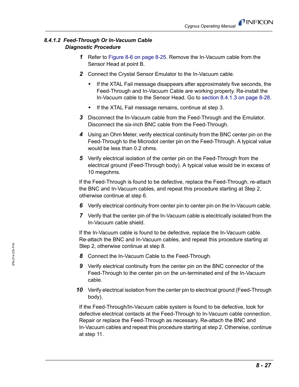 Section 8.4.1.2 | INFICON Cygnus Thin Film Deposition Controller User Manual | Page 193 / 228