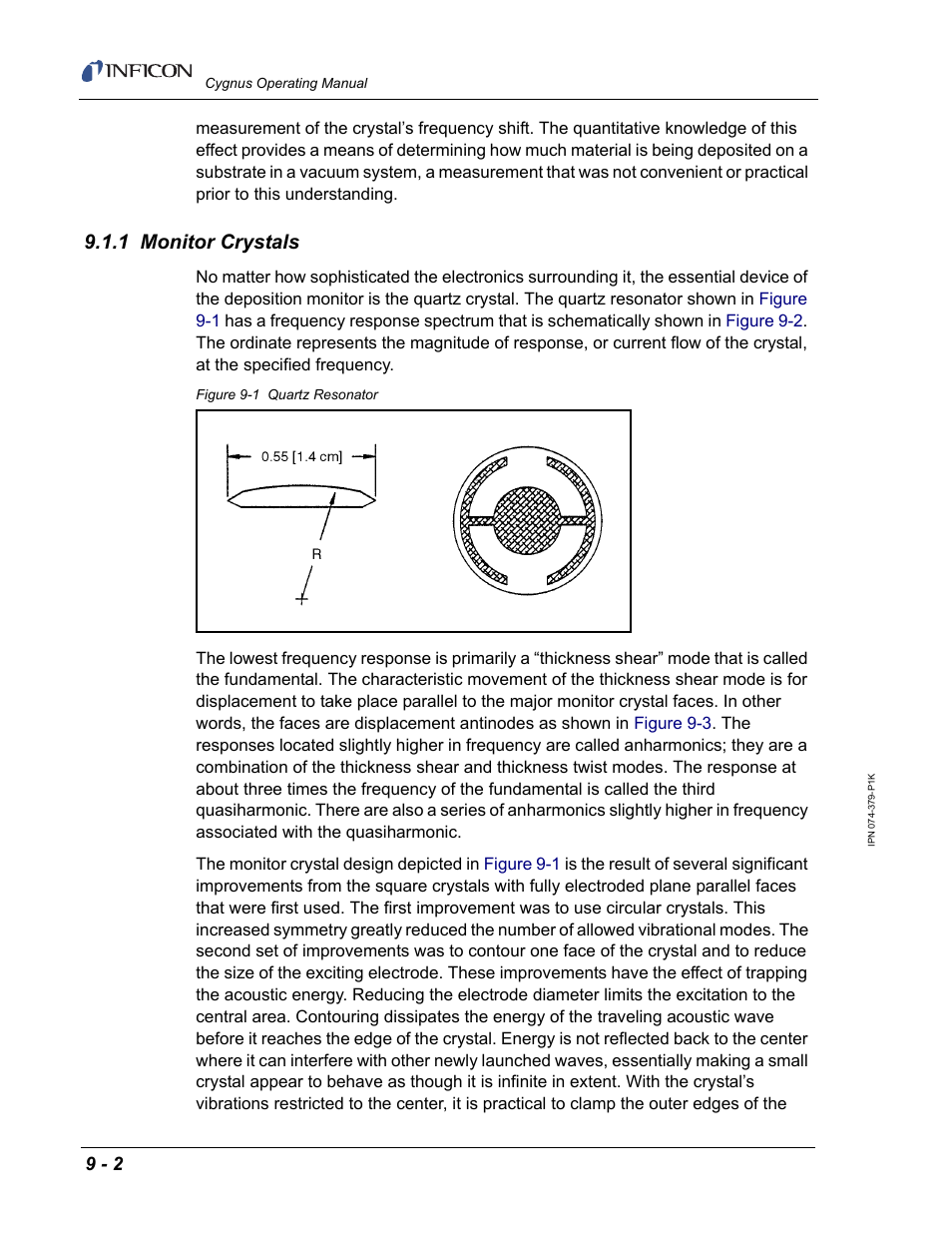 1 monitor crystals | INFICON Cygnus Thin Film Deposition Controller User Manual | Page 200 / 228