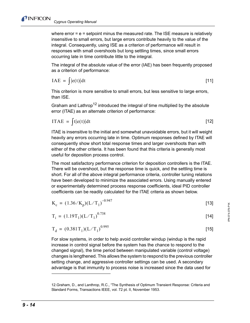 INFICON Cygnus Thin Film Deposition Controller User Manual | Page 212 / 228