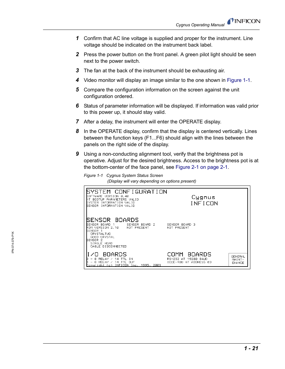 INFICON Cygnus Thin Film Deposition Controller User Manual | Page 35 / 228