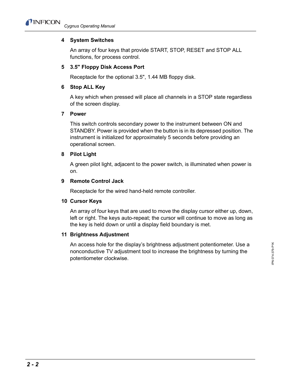 INFICON Cygnus Thin Film Deposition Controller User Manual | Page 38 / 228