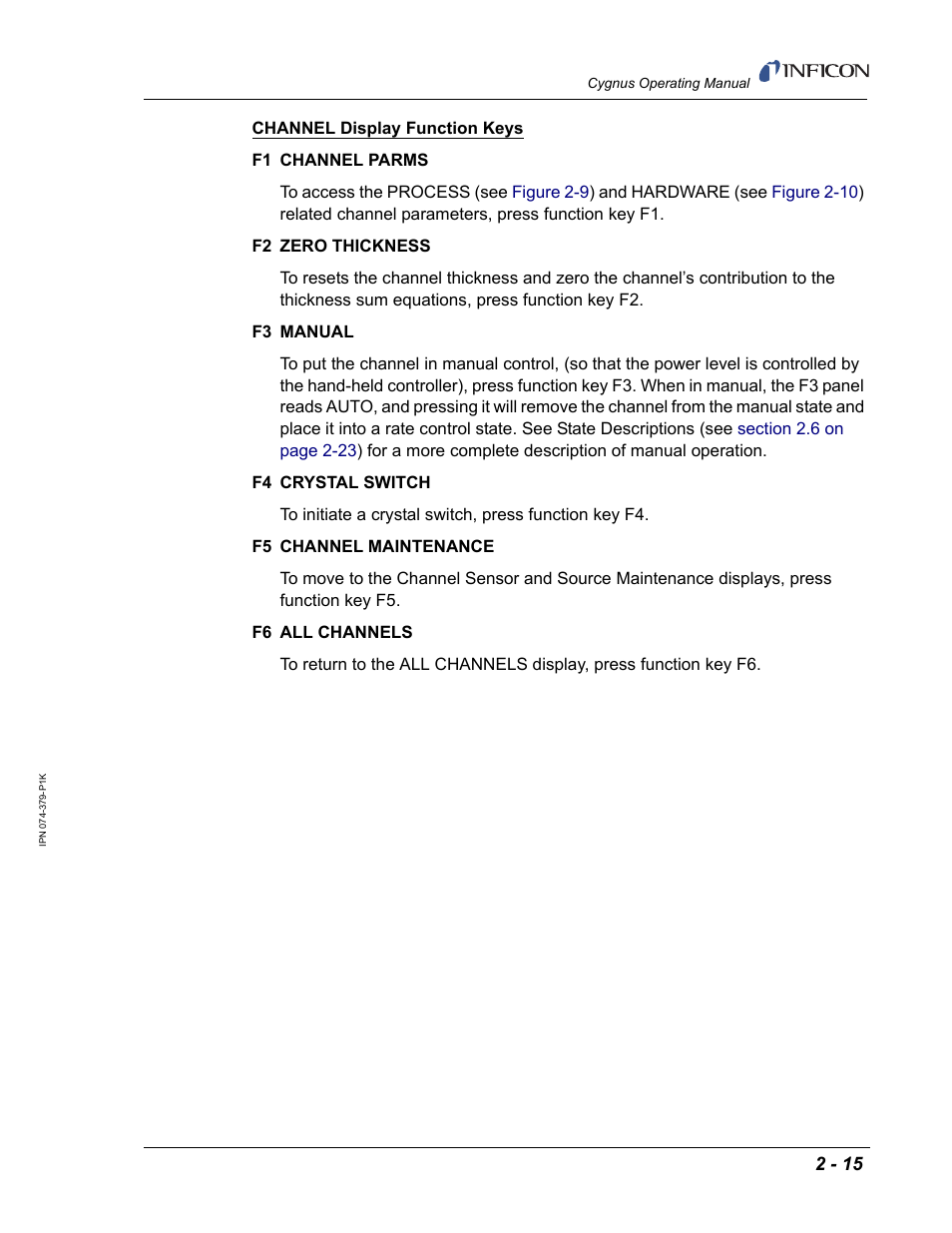 INFICON Cygnus Thin Film Deposition Controller User Manual | Page 51 / 228