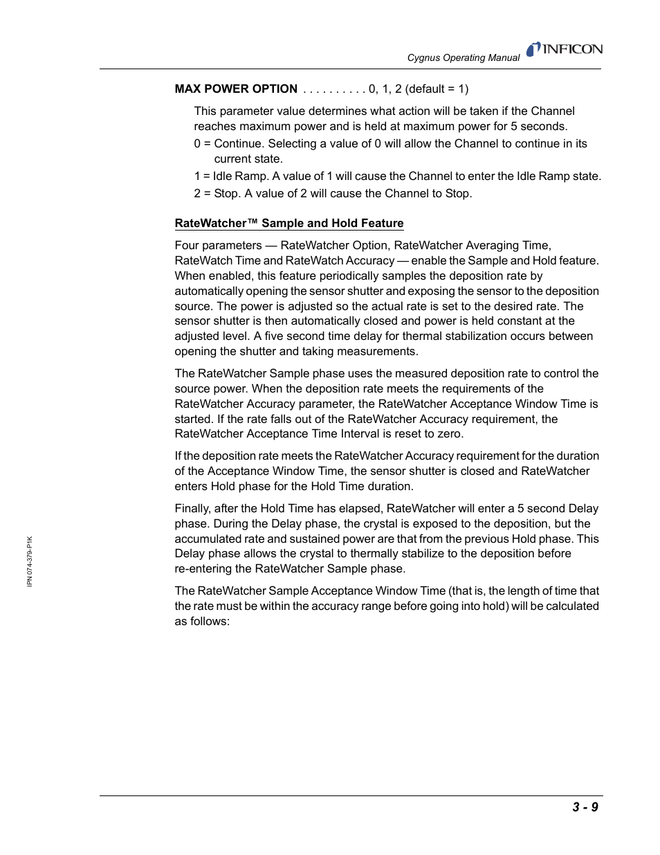 INFICON Cygnus Thin Film Deposition Controller User Manual | Page 77 / 228