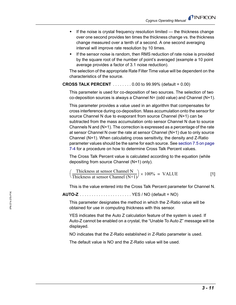 INFICON Cygnus Thin Film Deposition Controller User Manual | Page 79 / 228