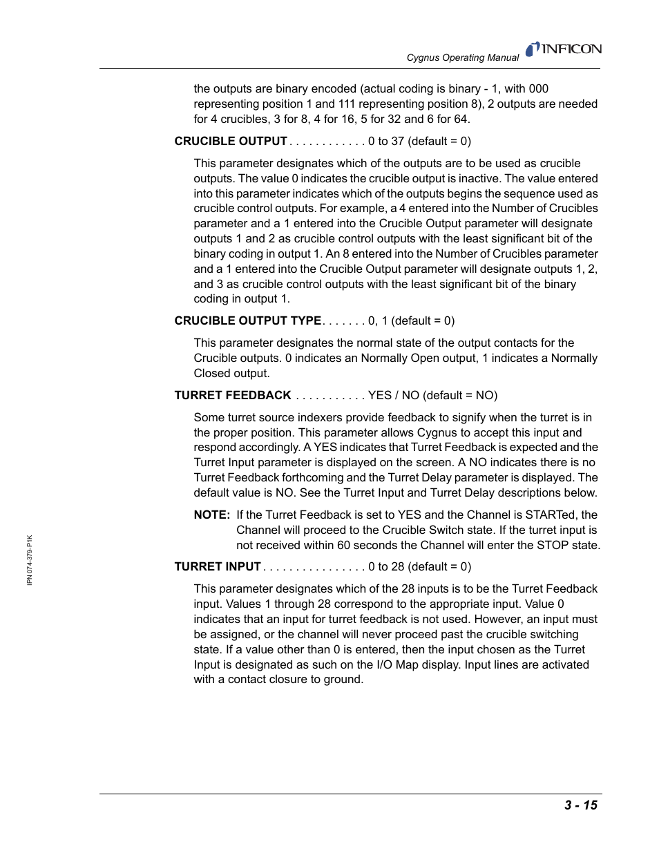 INFICON Cygnus Thin Film Deposition Controller User Manual | Page 83 / 228