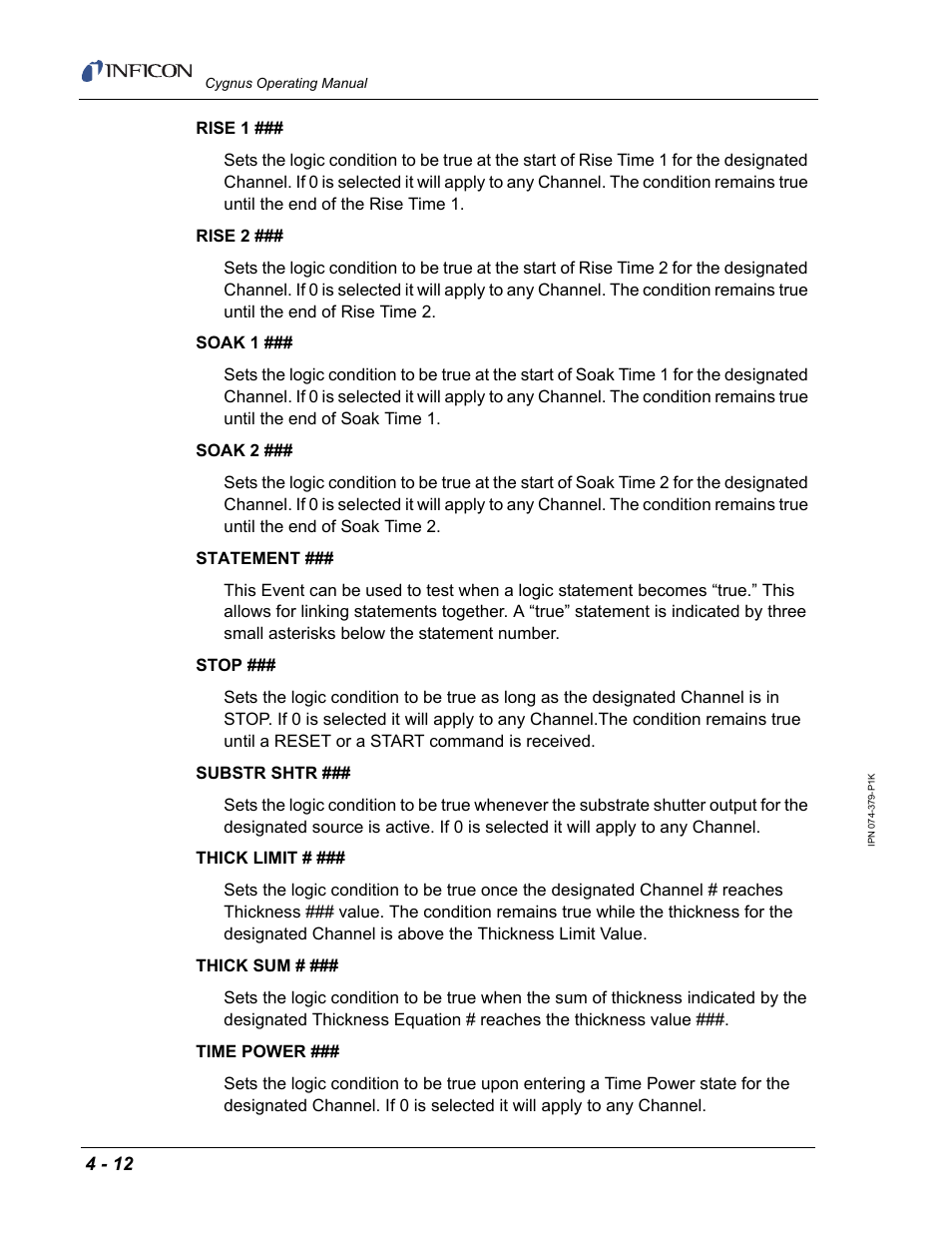 INFICON Cygnus Thin Film Deposition Controller User Manual | Page 96 / 228