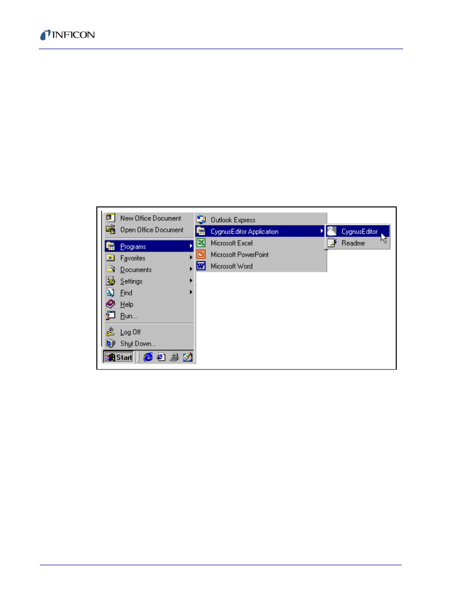 9 how to start the cygnus editor | INFICON Cygnus Editor Software Manual User Manual | Page 18 / 82