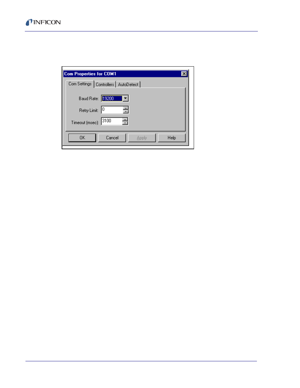 2 communications port properties | INFICON Cygnus Editor Software Manual User Manual | Page 26 / 82