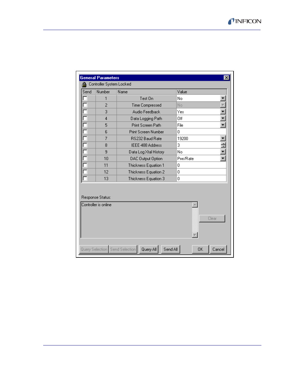 4 editing the general parameters, For de | INFICON Cygnus Editor Software Manual User Manual | Page 47 / 82