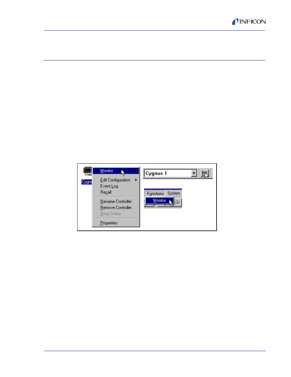 Chapter 4 the data logger, 1 introduction, 2 monitor, the data logger | 1 the data display, Chapter 4, Chapter 4, the data logger | INFICON Cygnus Editor Software Manual User Manual | Page 63 / 82