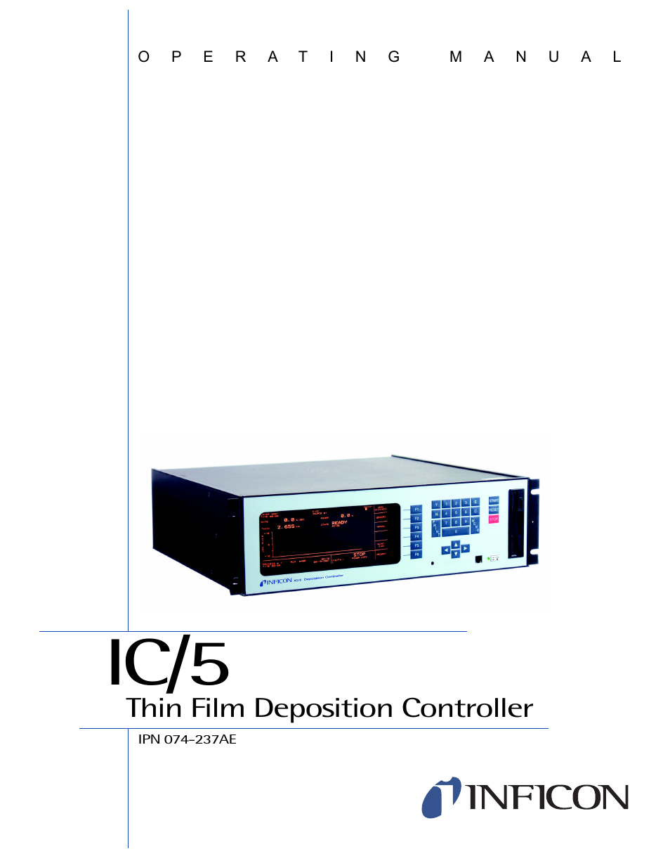 INFICON IC/5 Thin Film Deposition Controller User Manual | 312 pages