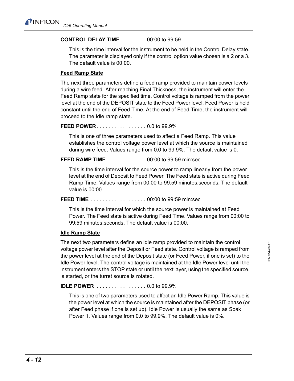 INFICON IC/5 Thin Film Deposition Controller User Manual | Page 106 / 312