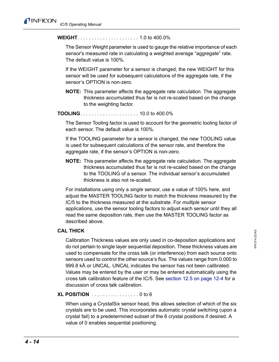 INFICON IC/5 Thin Film Deposition Controller User Manual | Page 108 / 312