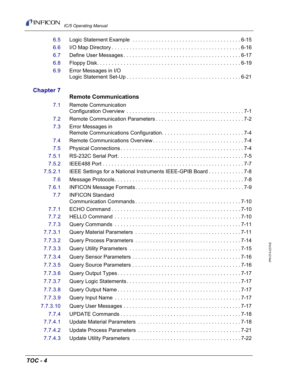 INFICON IC/5 Thin Film Deposition Controller User Manual | Page 12 / 312