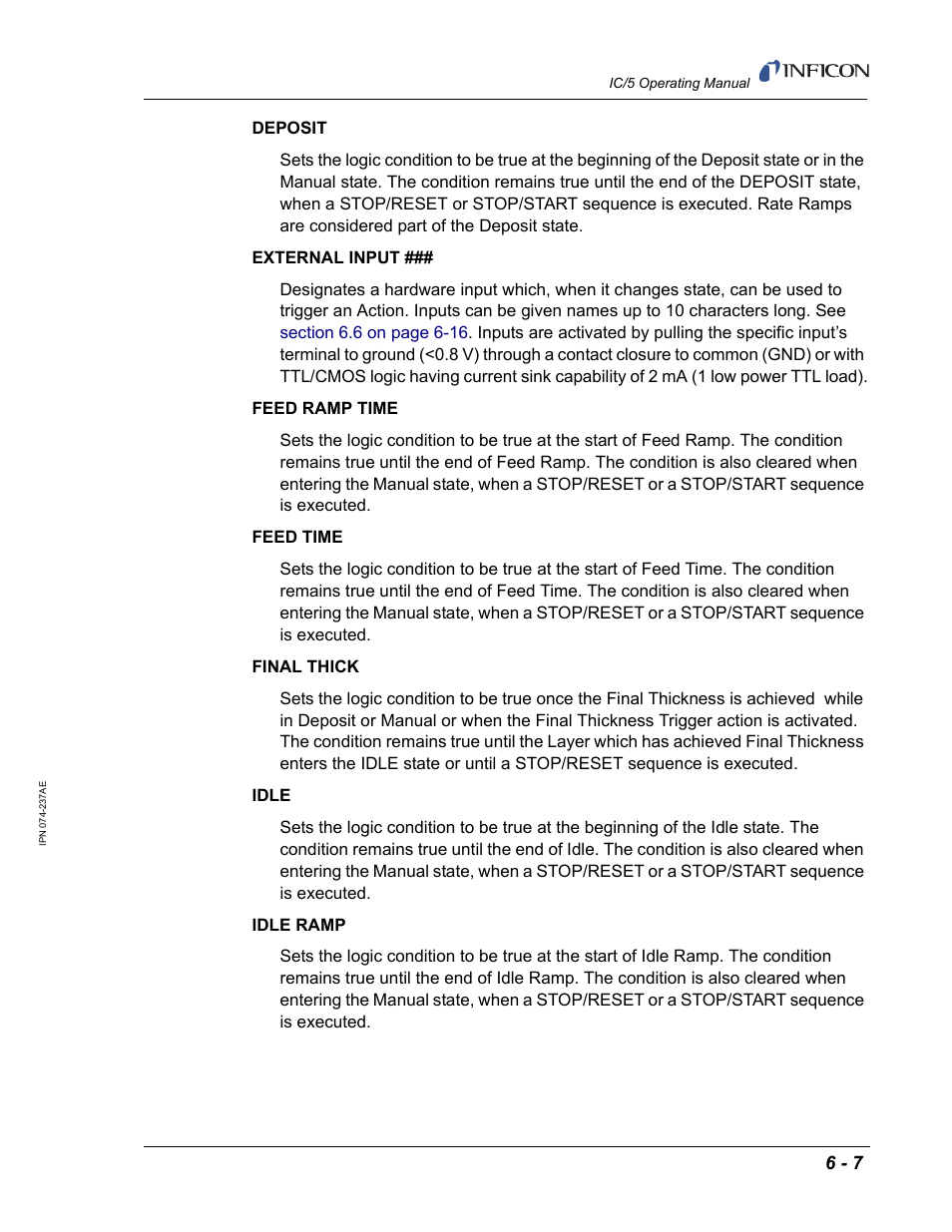 INFICON IC/5 Thin Film Deposition Controller User Manual | Page 127 / 312