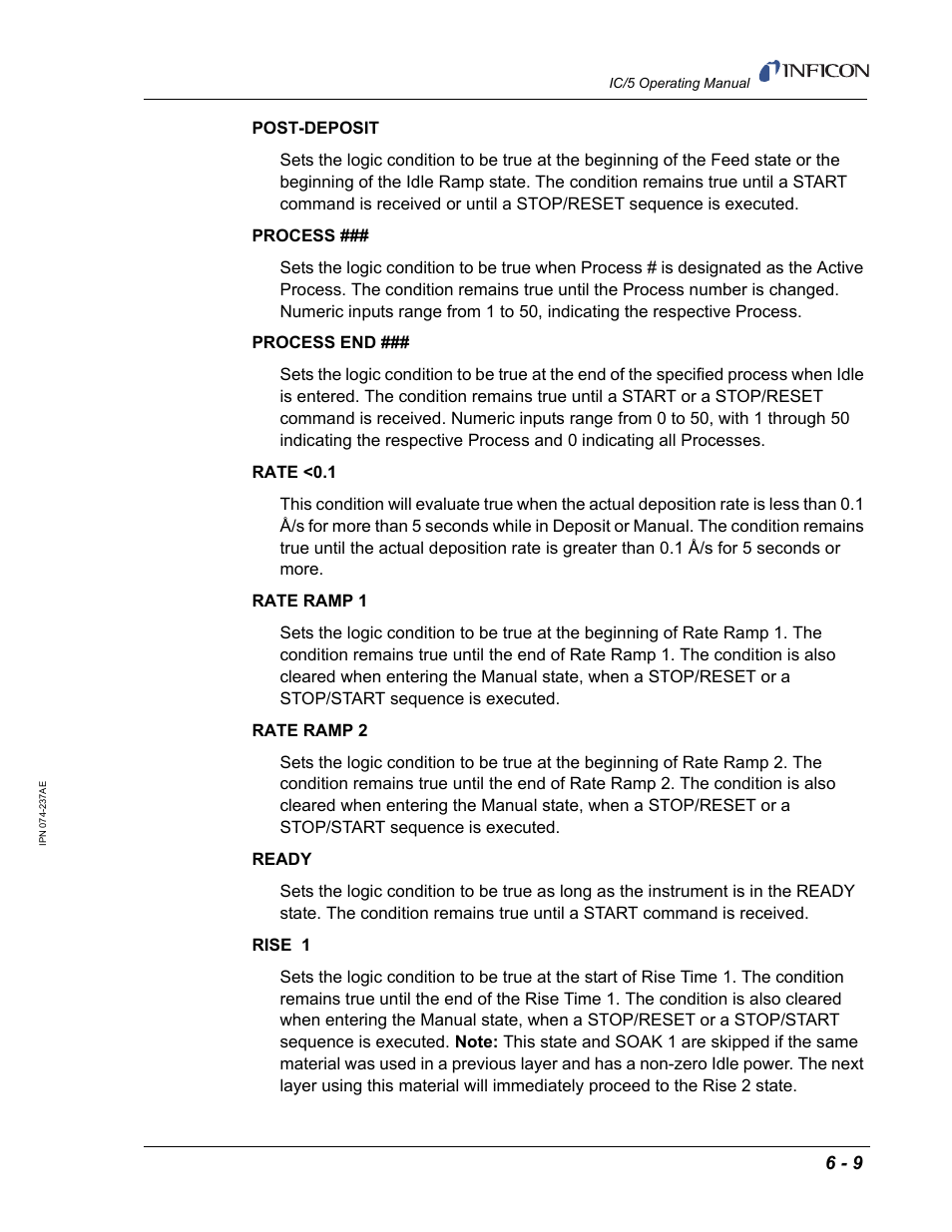 INFICON IC/5 Thin Film Deposition Controller User Manual | Page 129 / 312