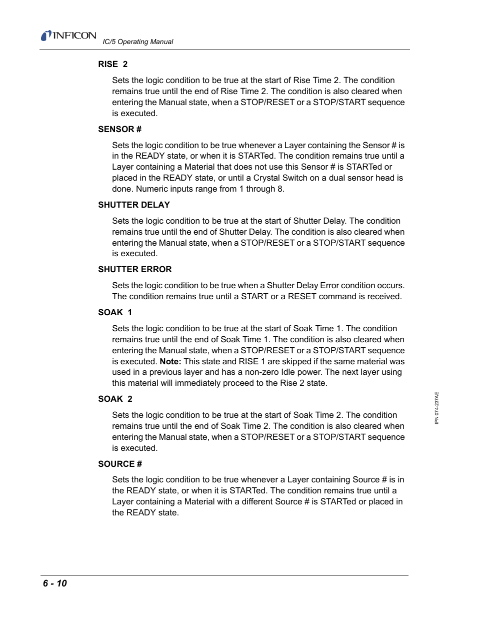 INFICON IC/5 Thin Film Deposition Controller User Manual | Page 130 / 312