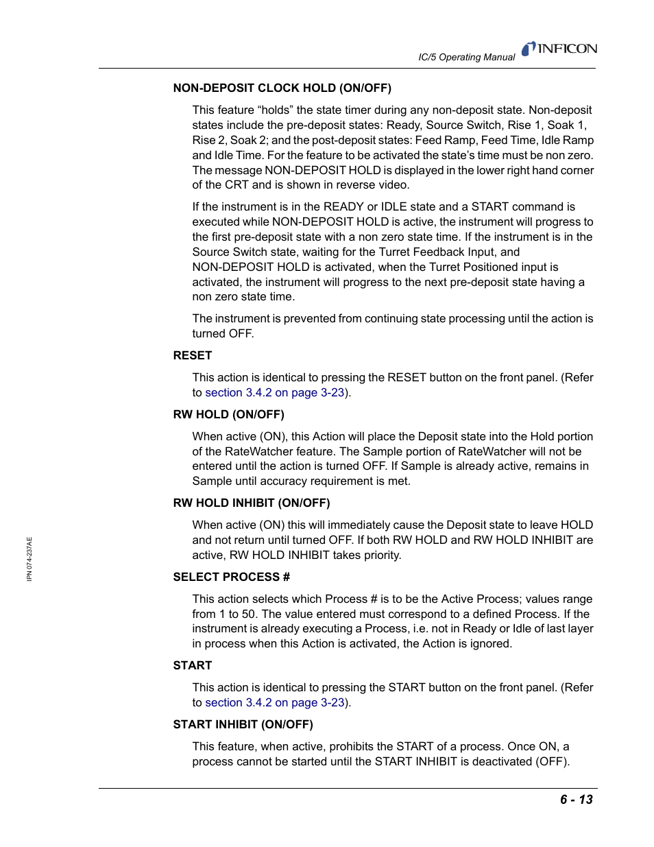 INFICON IC/5 Thin Film Deposition Controller User Manual | Page 133 / 312